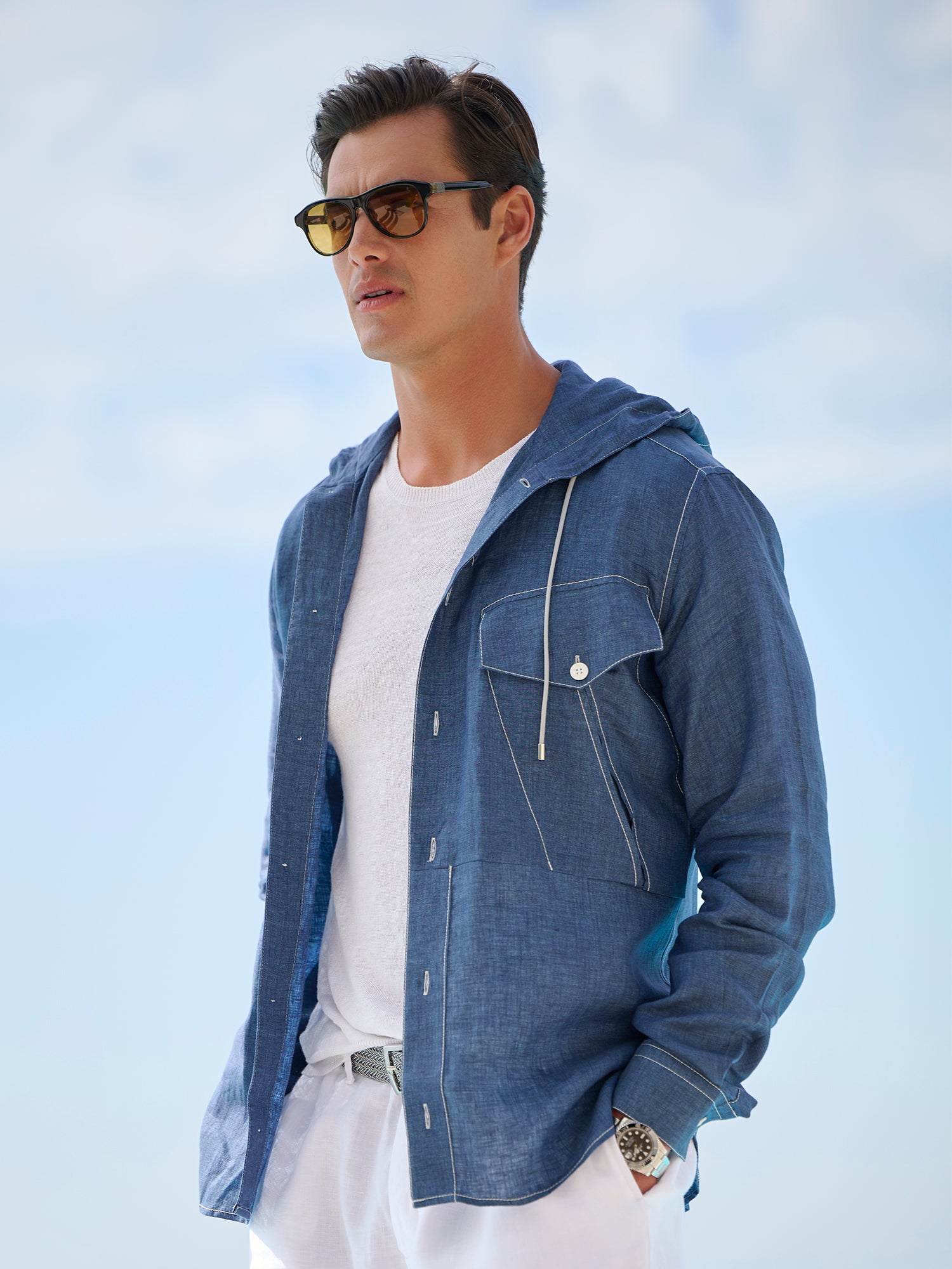 Cappuccio Denim Linen Shirt Jacket – Gorsuch