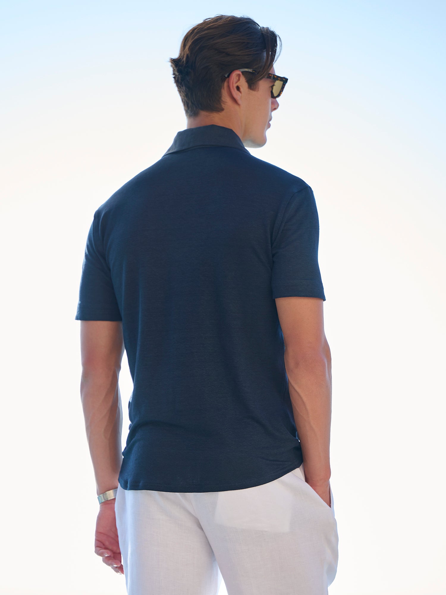 Linen Jersey Zip Polo – Gorsuch