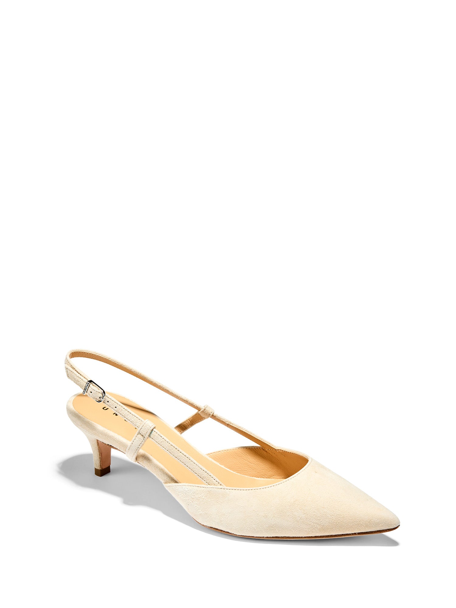 Sunny Suede Kitten Heel