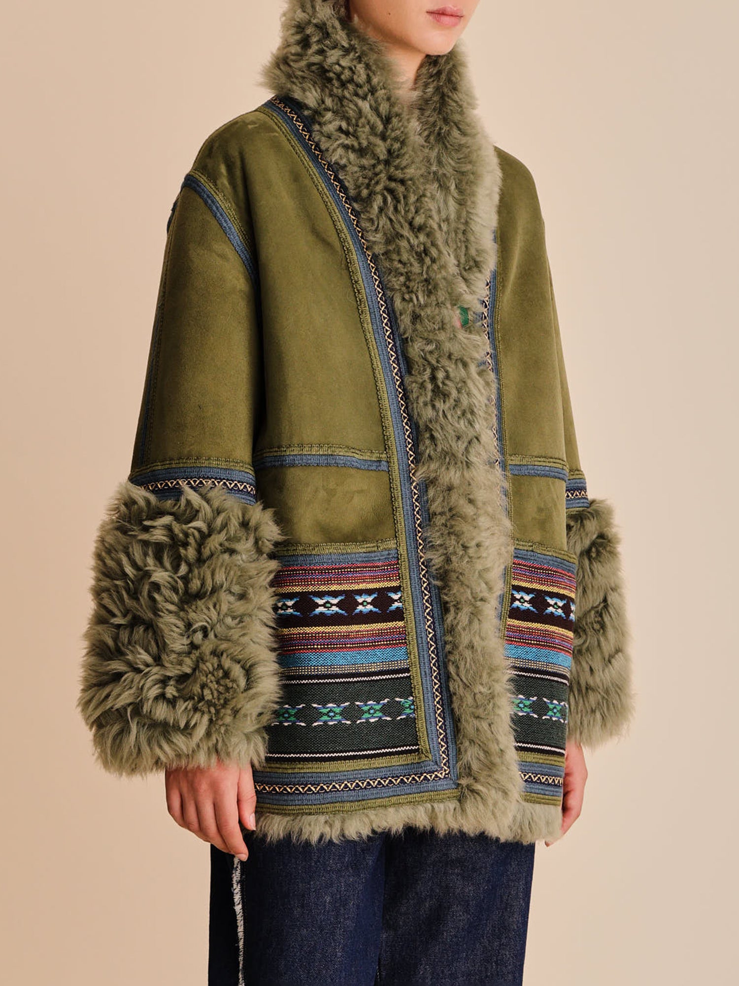 Vonda Shearling Kimono – Gorsuch