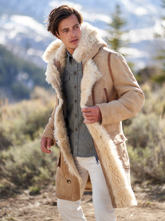 Men's Brett Shearling Coat In