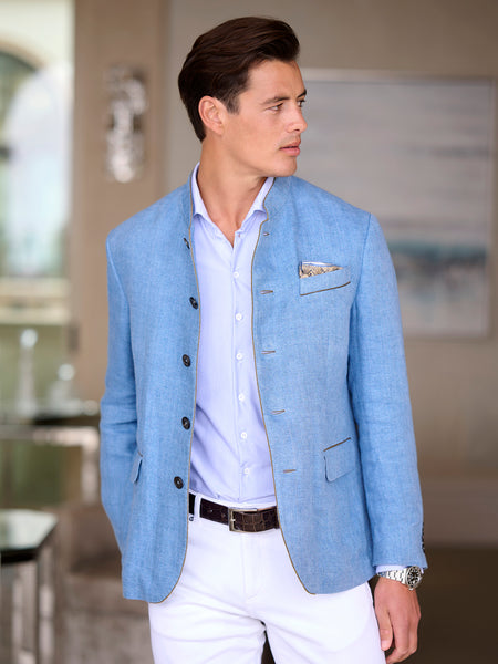 POOL by CLASS 堀切 WOOL LINEN JACKET Amidé Hadelin | MTO | Orange Label Loro Piana wool/silk