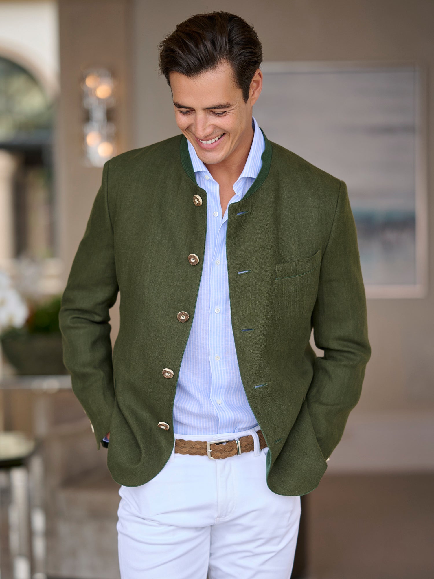 Johann Karl Linen Jacket – Gorsuch