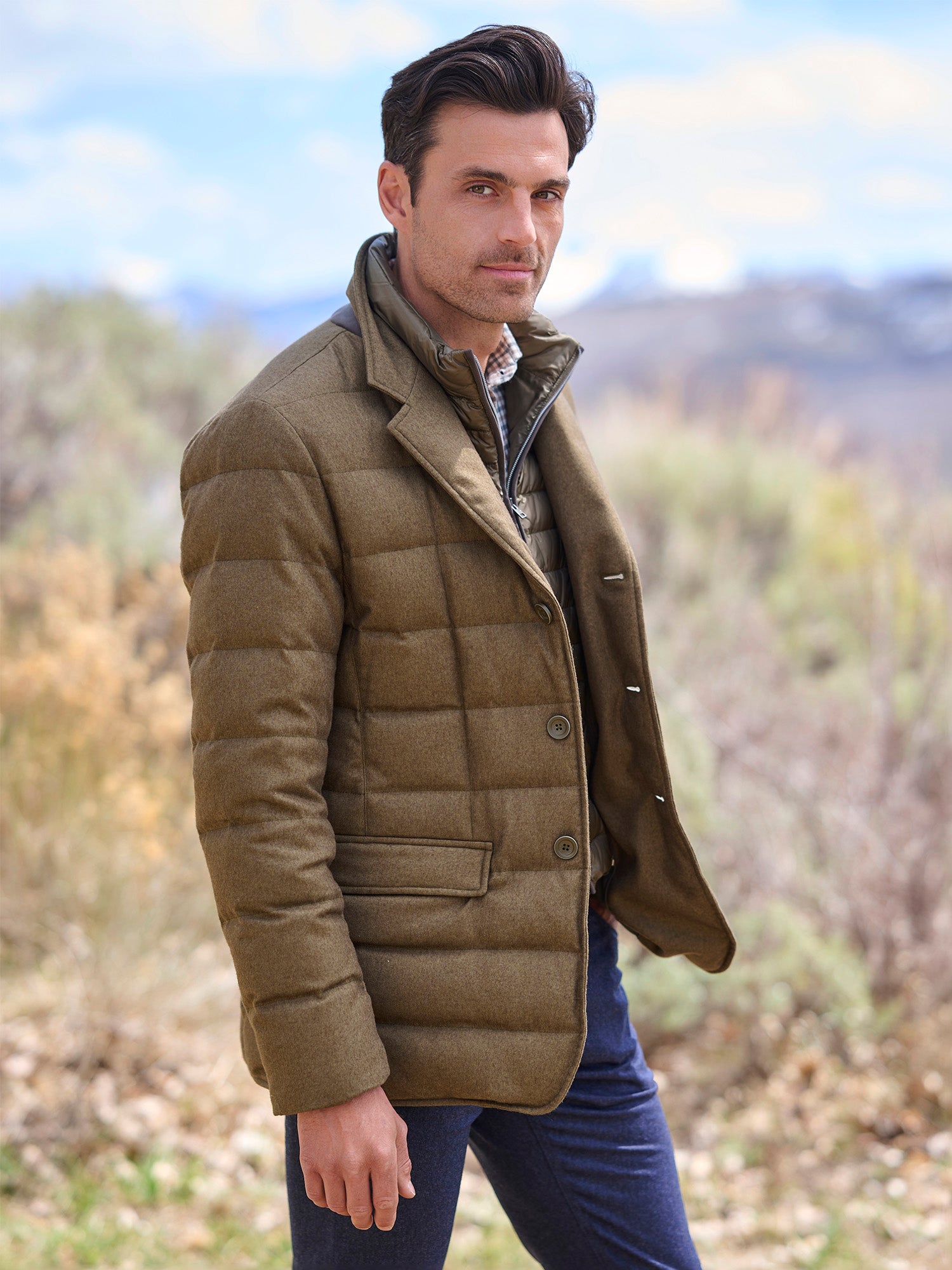 Conor Cashmere Silk Down Blazer – Gorsuch