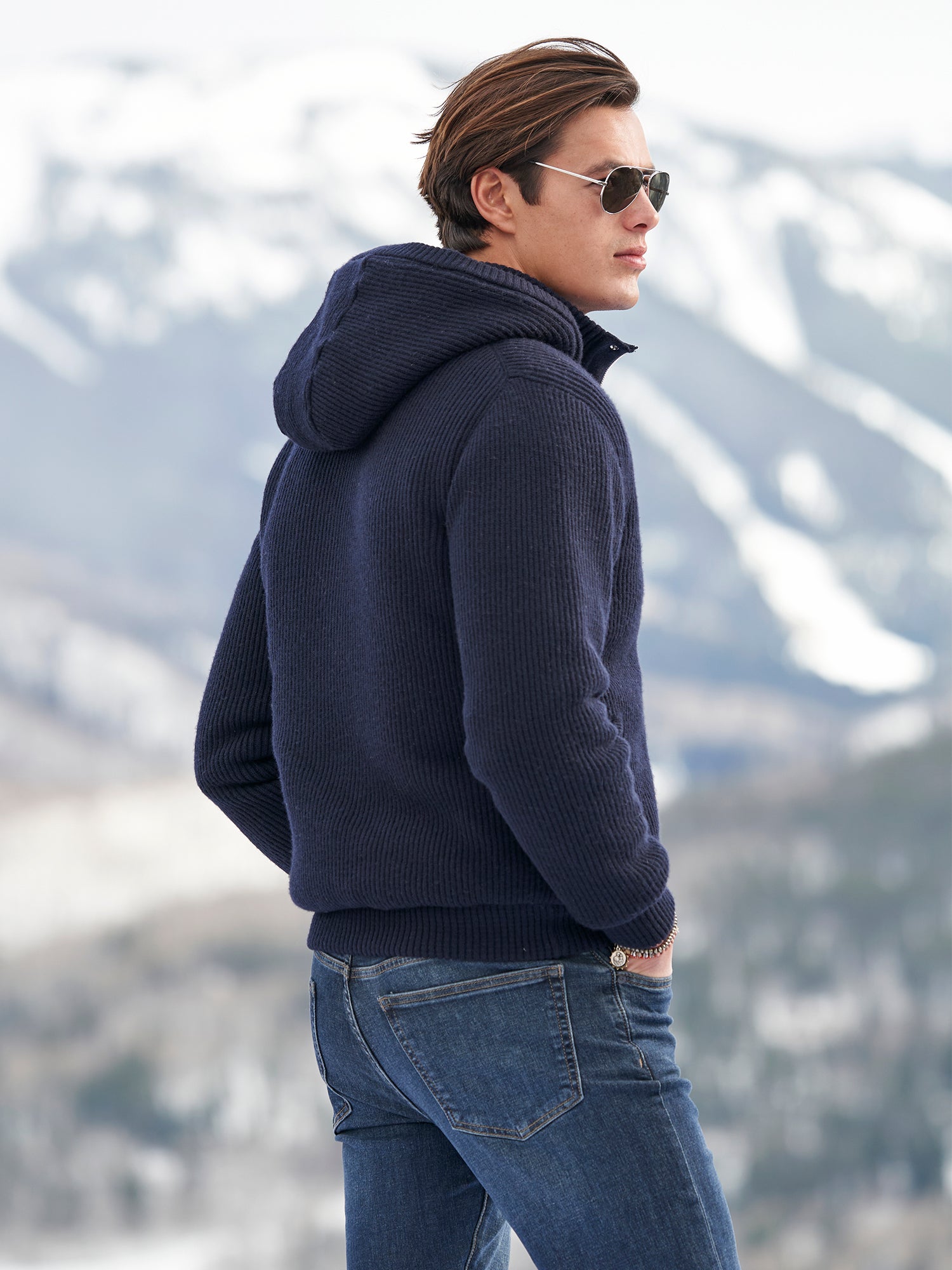 Ribbed Wool Bomber Cardigan – Gorsuch