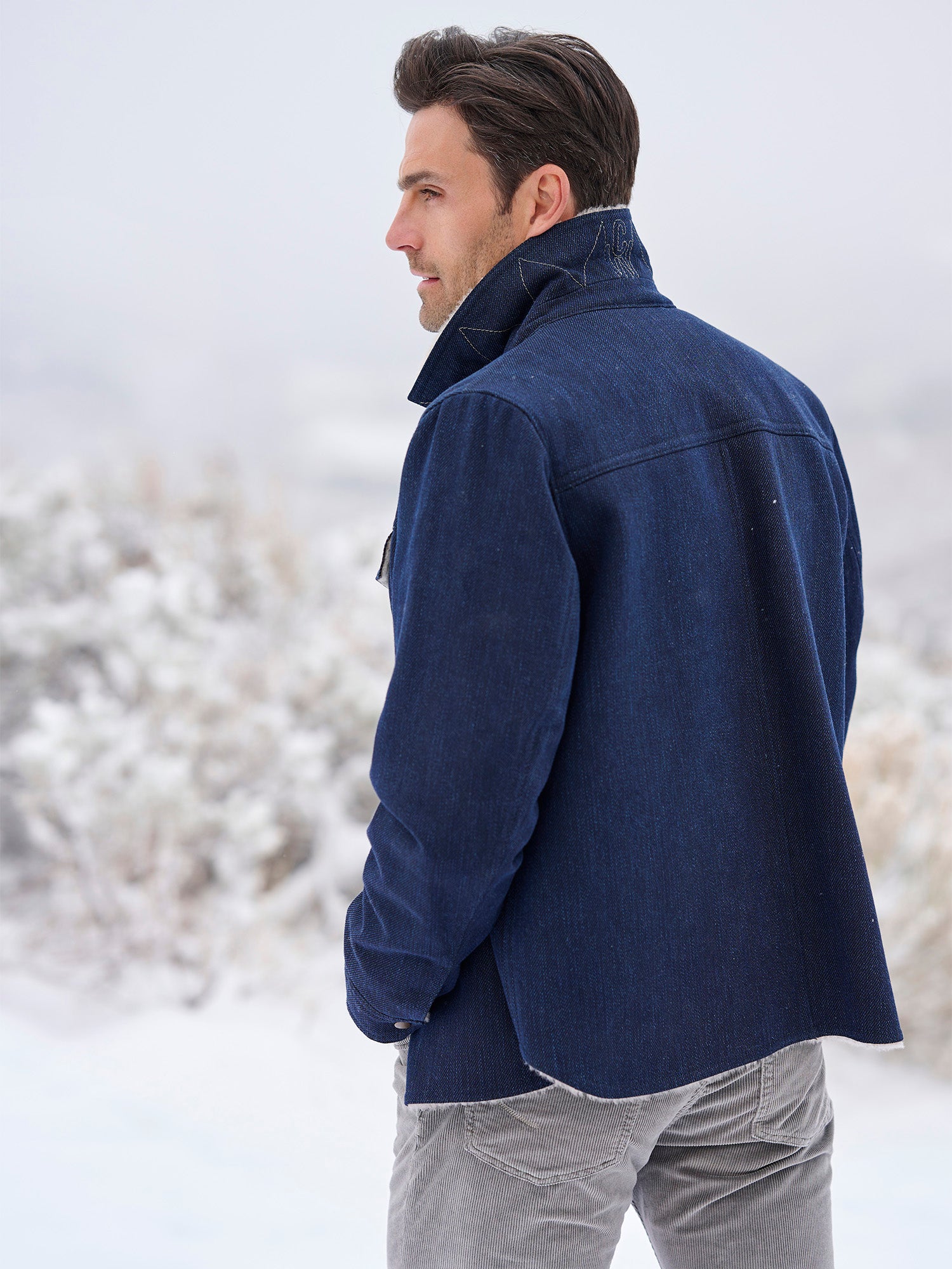 Sean Denim Shearling Shirt Jacket – Gorsuch