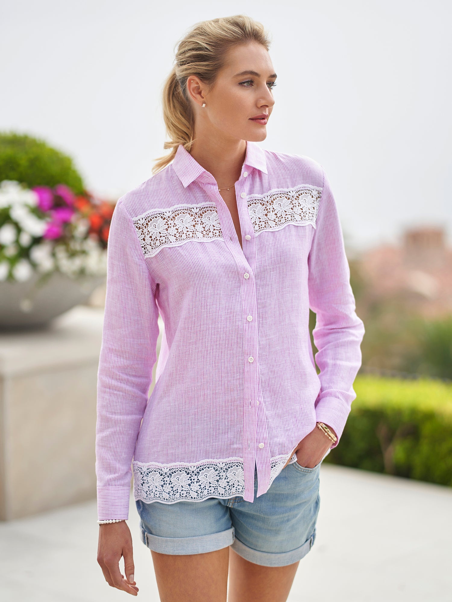 Lailana Lace Linen Shirt – Gorsuch