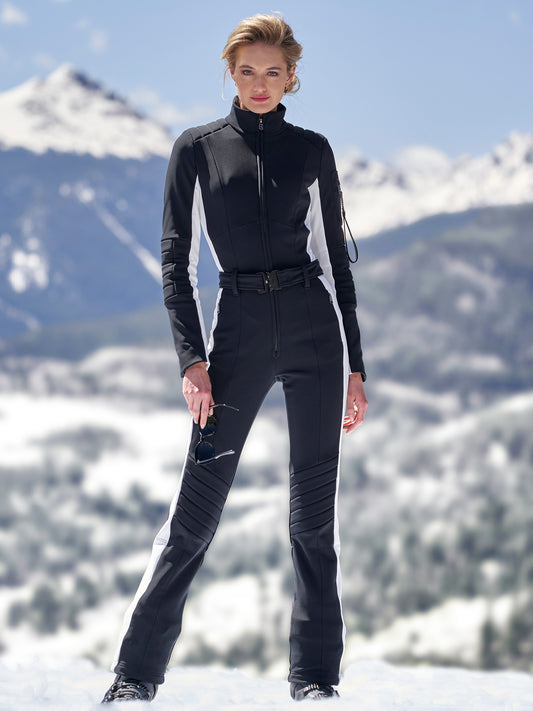 Mathilde Stripe Stretch Ski Suit