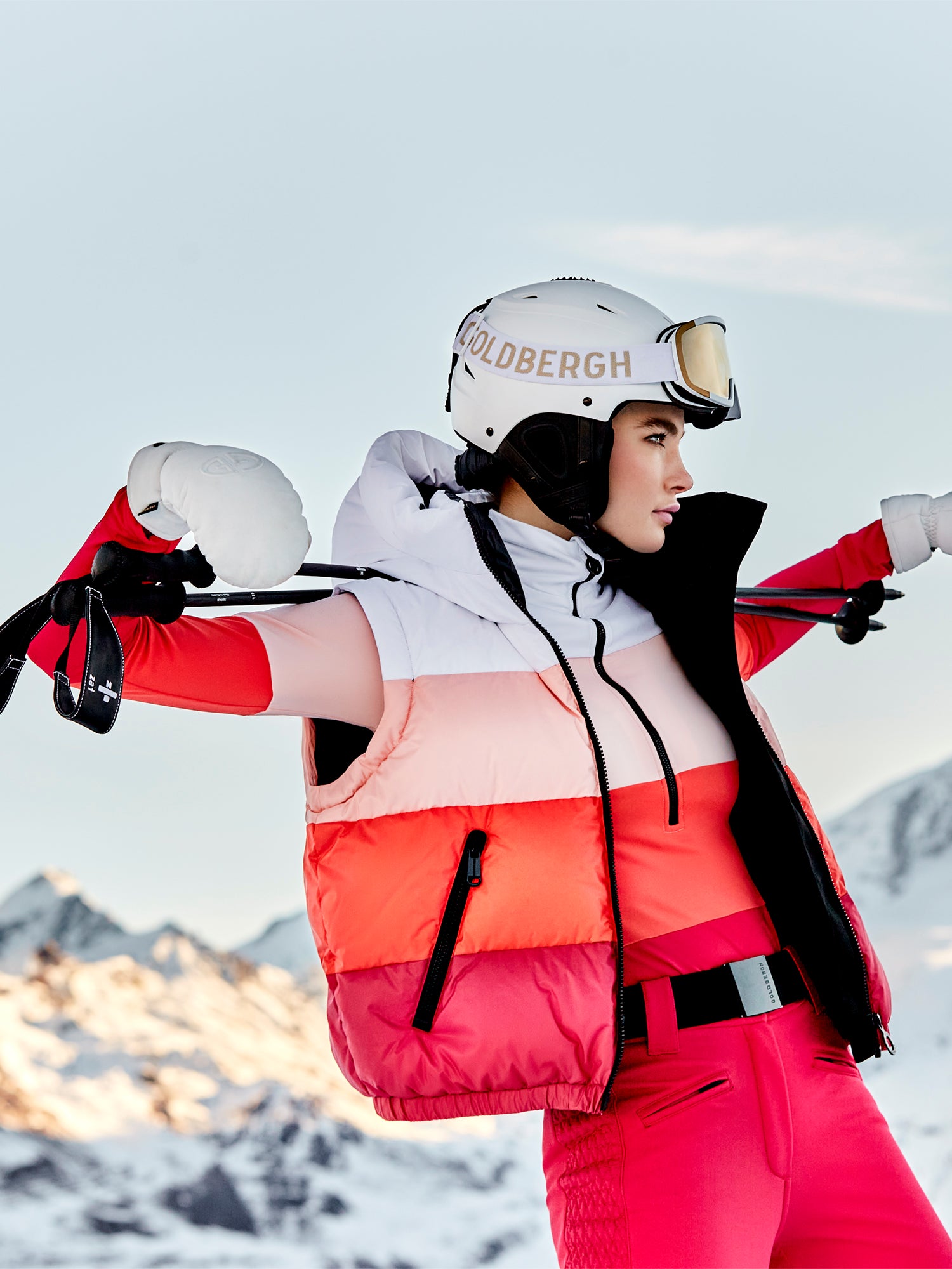 goldbergh ski suit pink