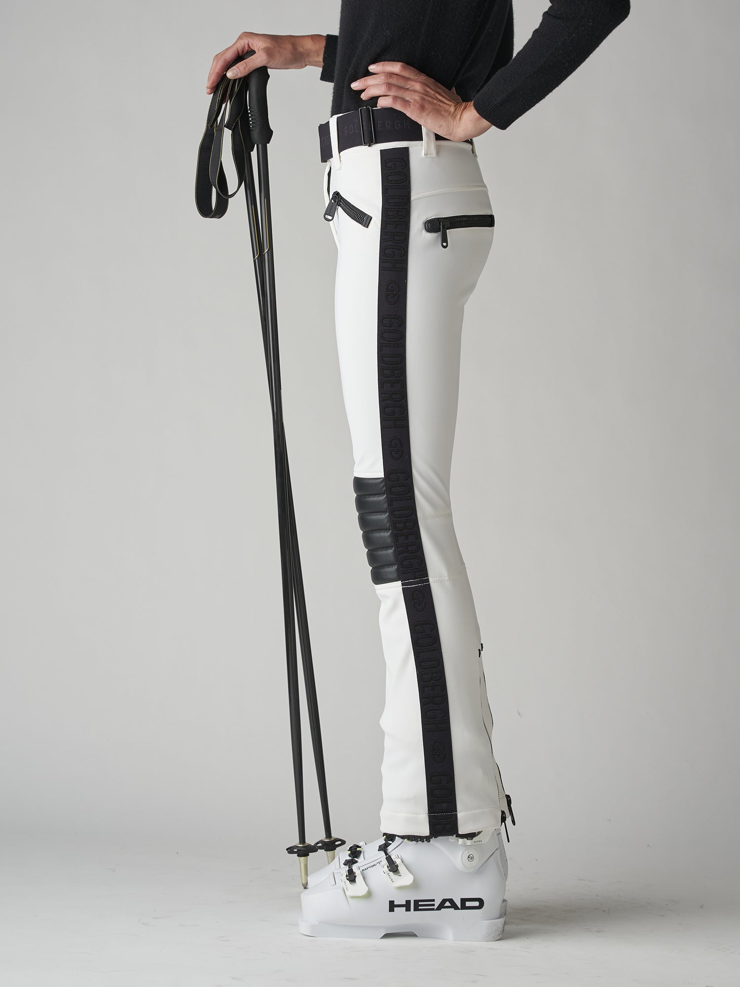 Tuska Off-White Stretch Slim Pant