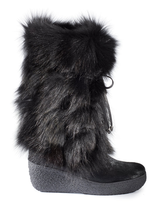 Melinda Cavallino Fur Boot