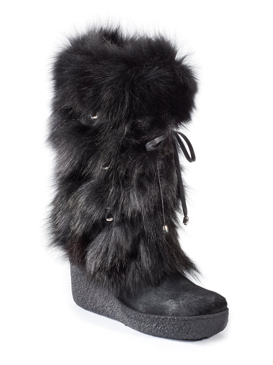Melinda Cavallino Fur Boot