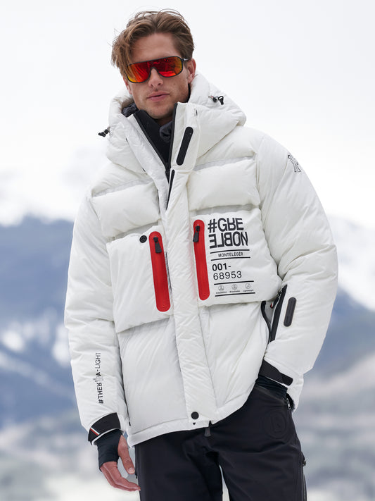 Moncler Grenoble: Off-White Ski Trousers