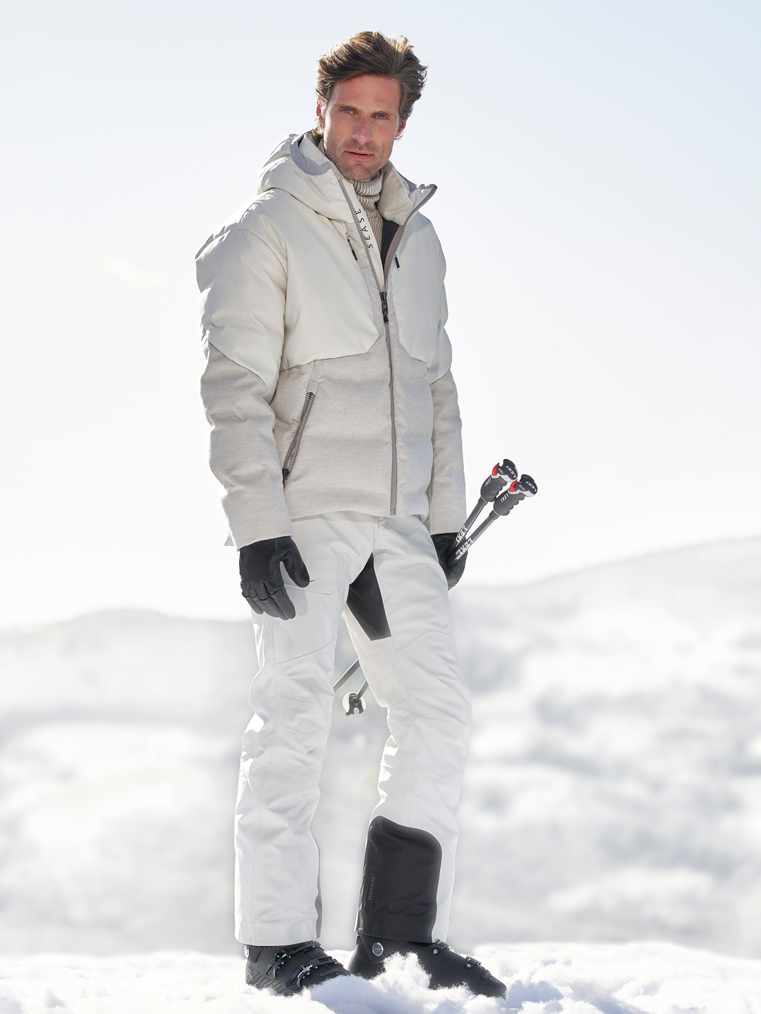 Ski Jacket - Ski jacket in white nylon