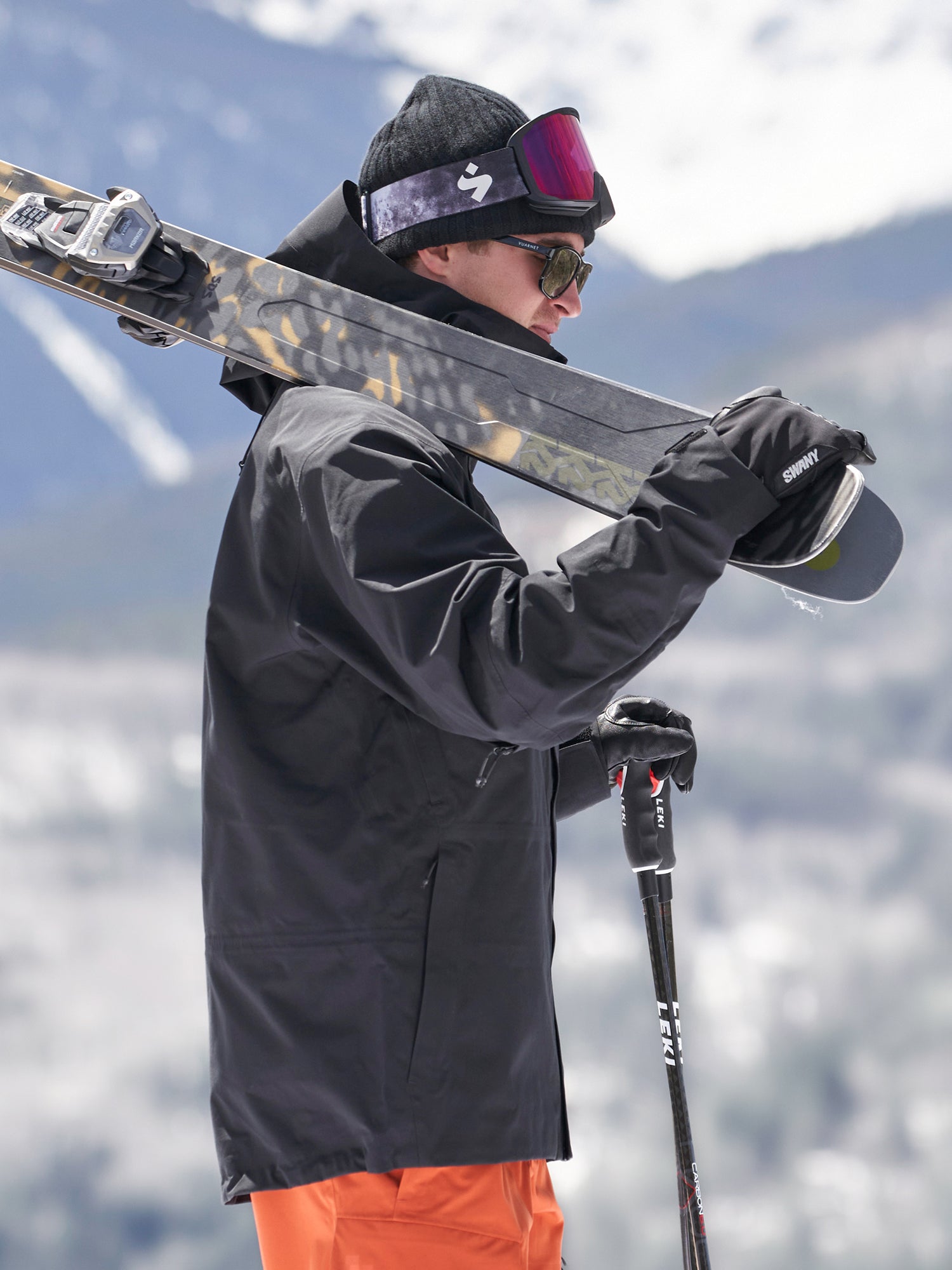 Vuarnet V on Ski Beanie