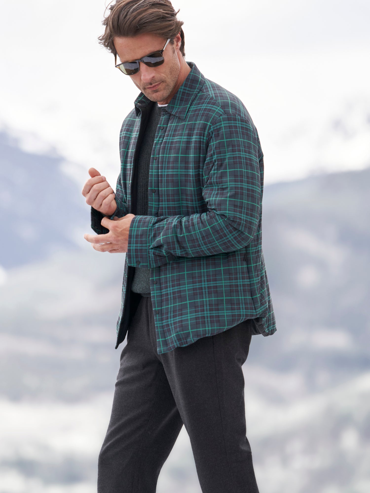 GREEN PLAID