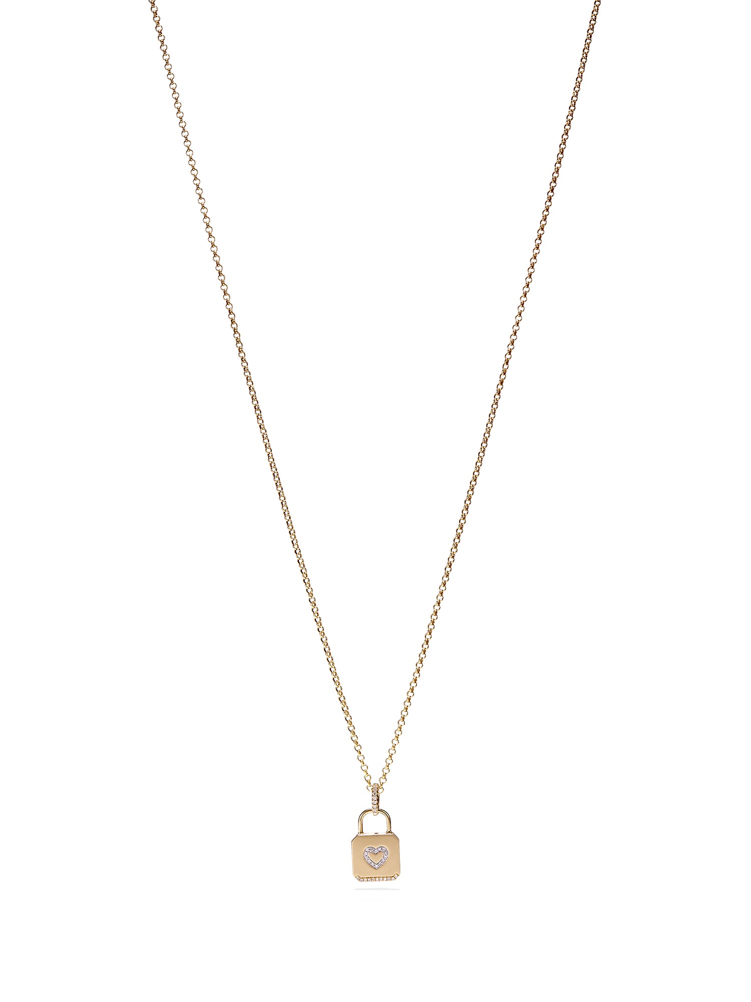 tiffany lock necklace gold