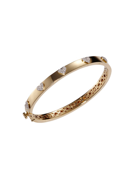 DOLCE&GABBANA Heart stone Gold Bangle 【公式通販】