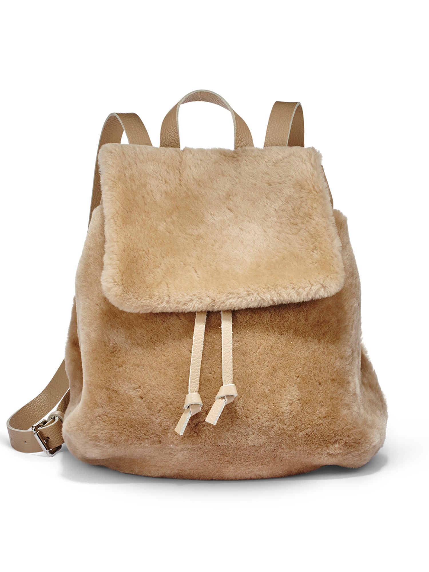 【emis】24FW新作★ SHEARLING BACKPACK SHEARLING BACKPACK-BEIGE - EMIS