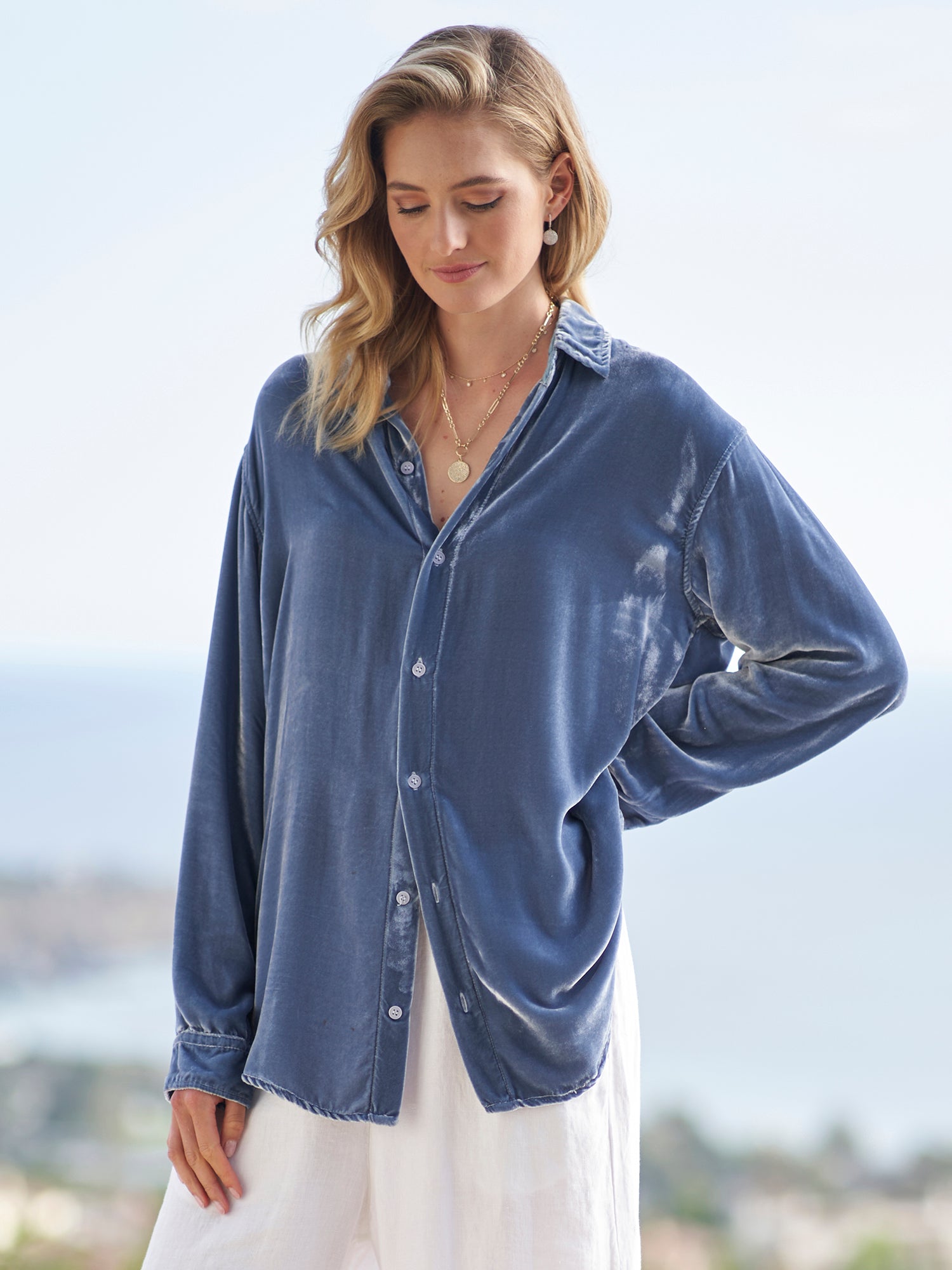 Alana Washed Velvet Shirt – Gorsuch