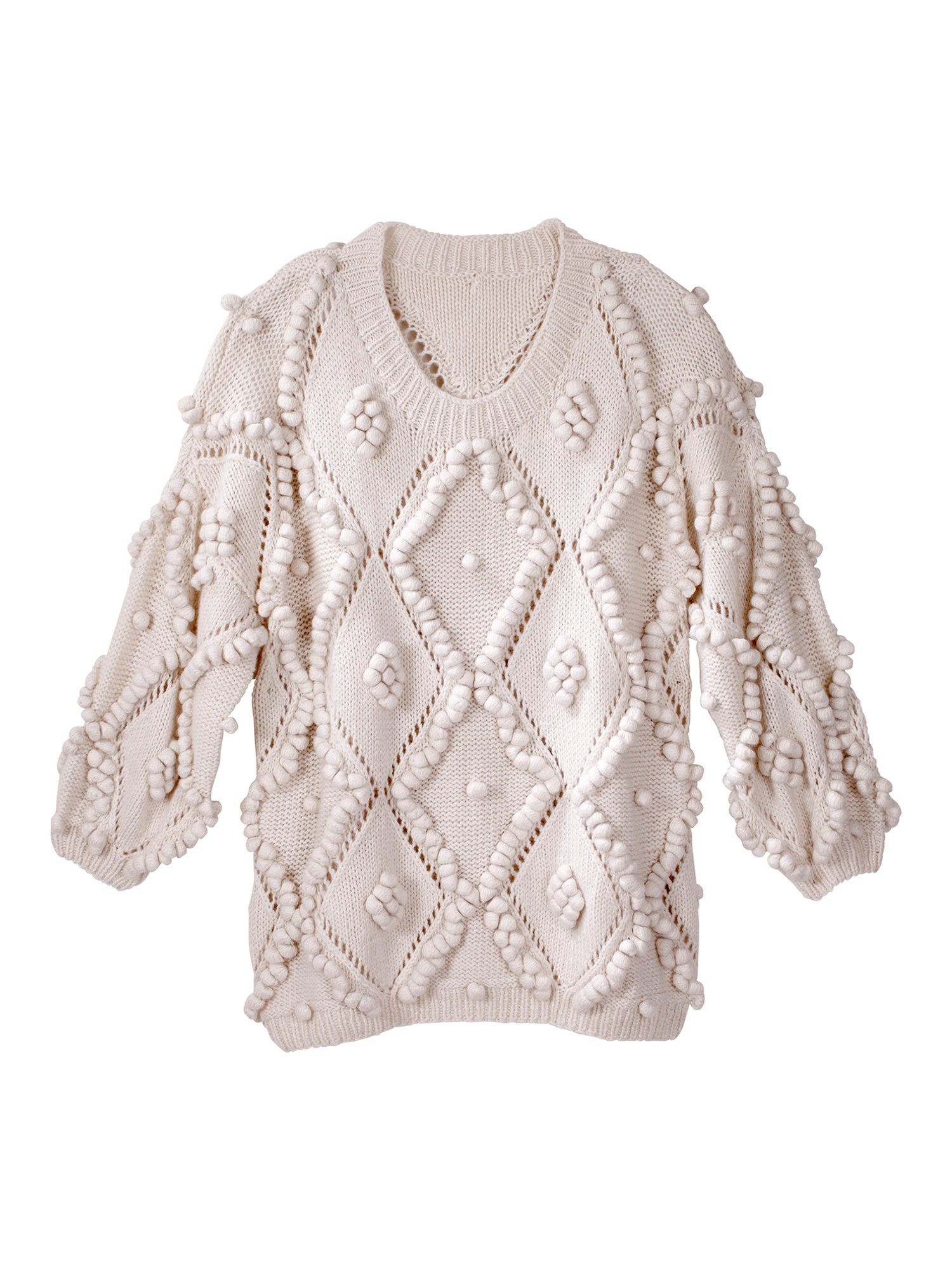 Halle Handknit Cashmere Silk Sweater