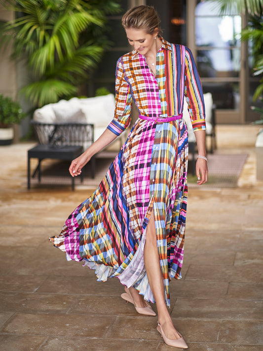 Aleena Wild Check Dress