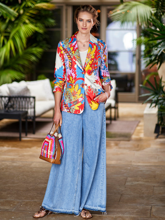 Giolla Wide Leg Denim Jean