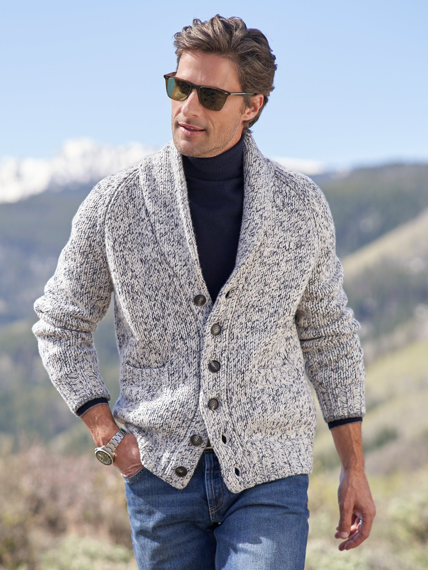 Shawl Collar Cardigan