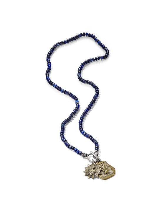 Lapis Heishi Icon Necklace