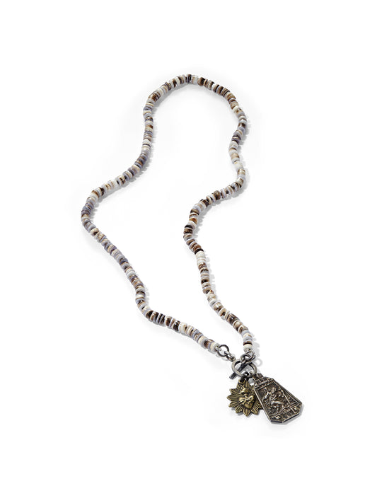 Natural Shell Heishi Icon Necklace