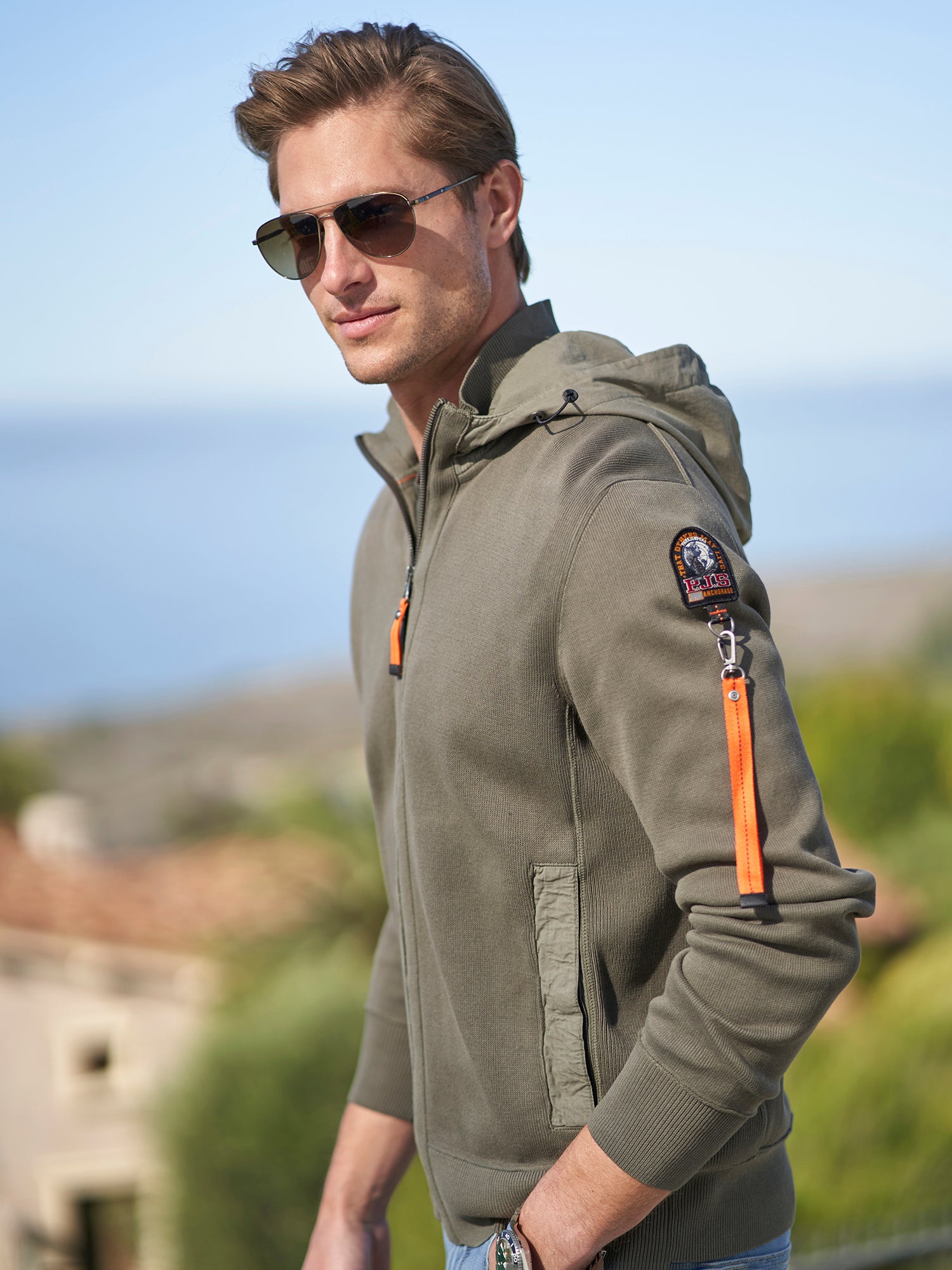 Mens sales drawstring hoodie