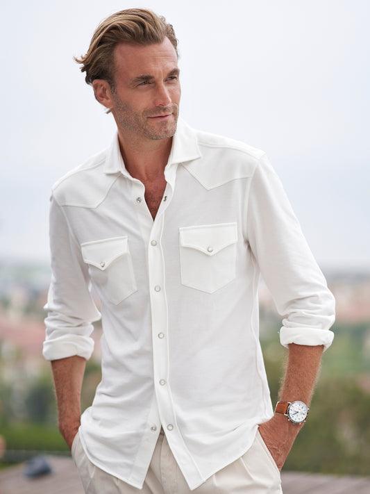 Western Cotton Piqué Shirt