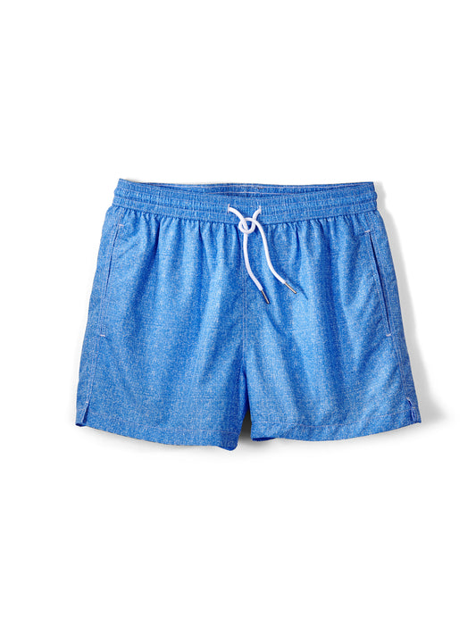 Linen Effect Capri Swim Shorts