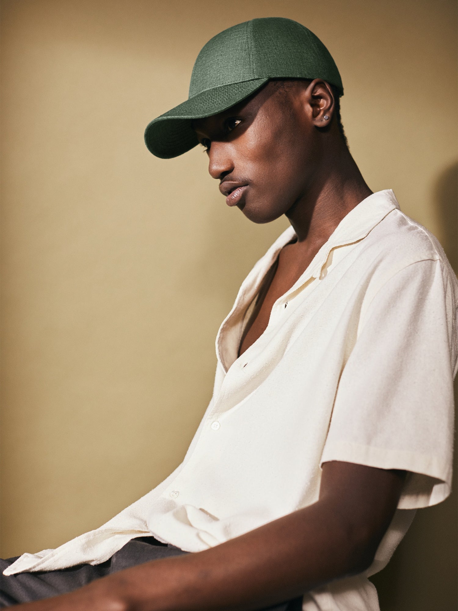 Linen Structured Cap French Olive – Gorsuch