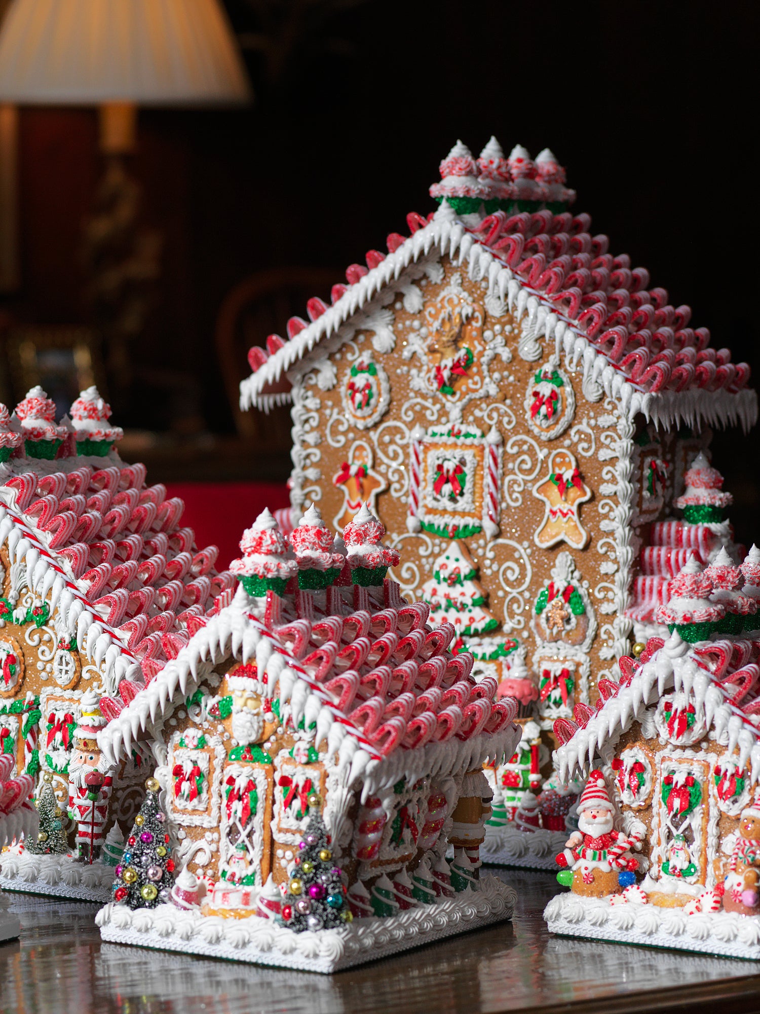 Ribbon Candy Gingerbread House