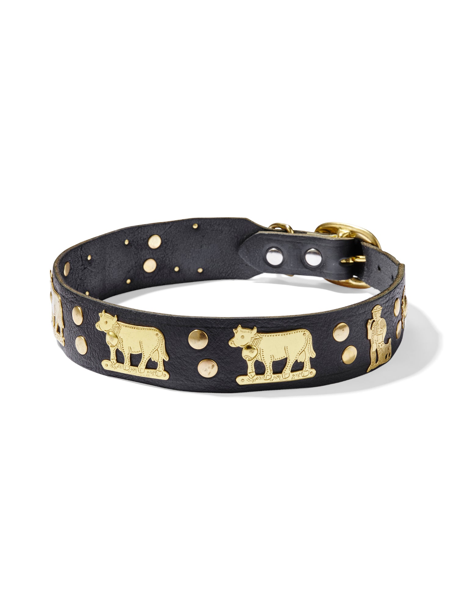 Swiss leather dog collar new arrivals