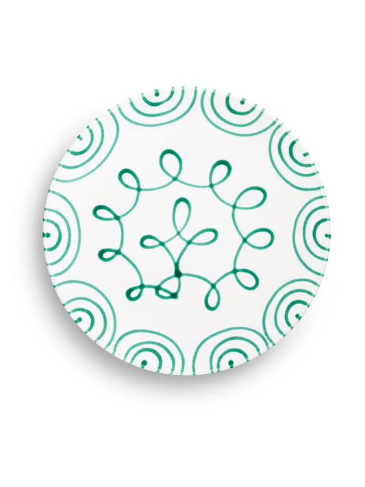 Green Swirl Dinner Plate