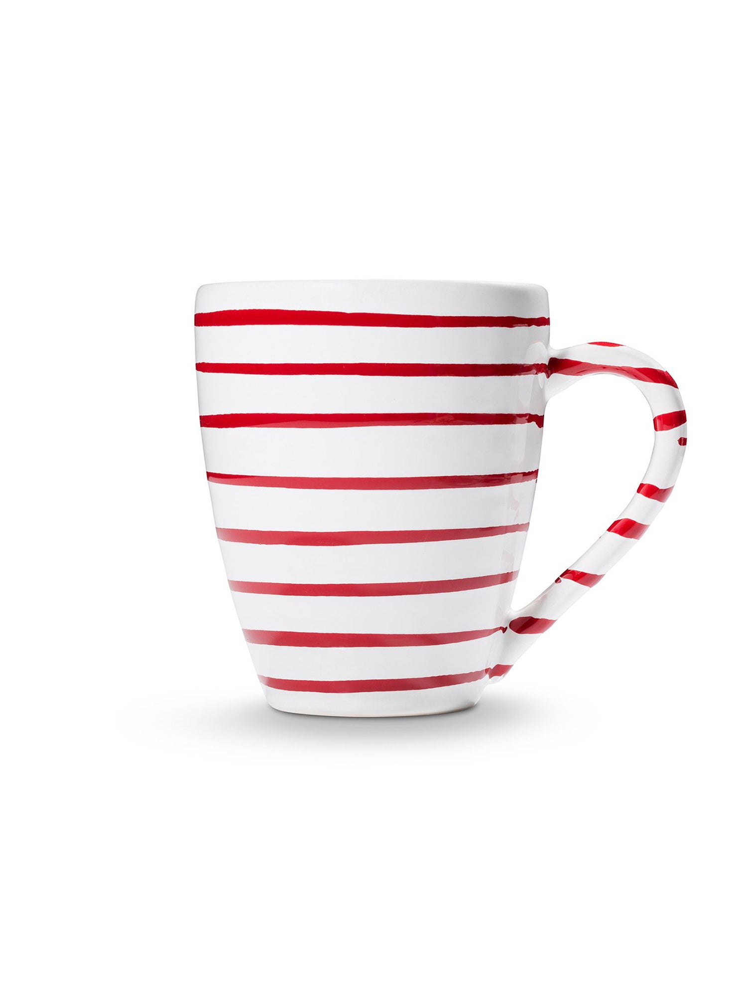 Red Swirl Breakfast Mug
