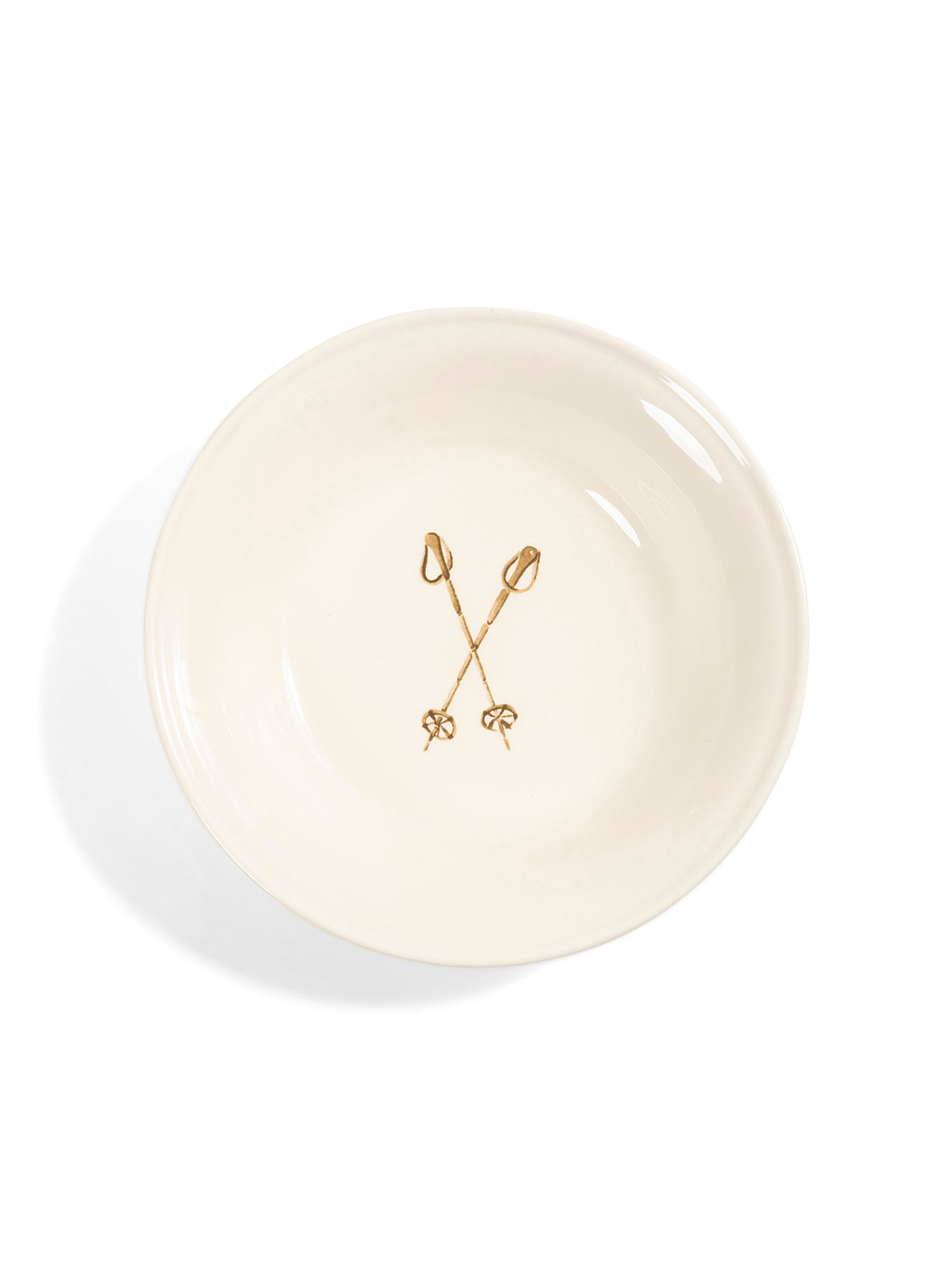Ski Poles Pasta Bowl