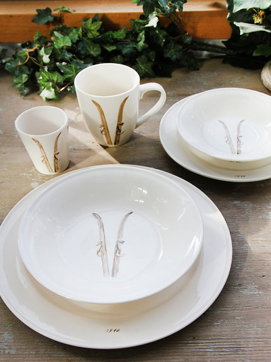 Ski Poles Pasta Bowl