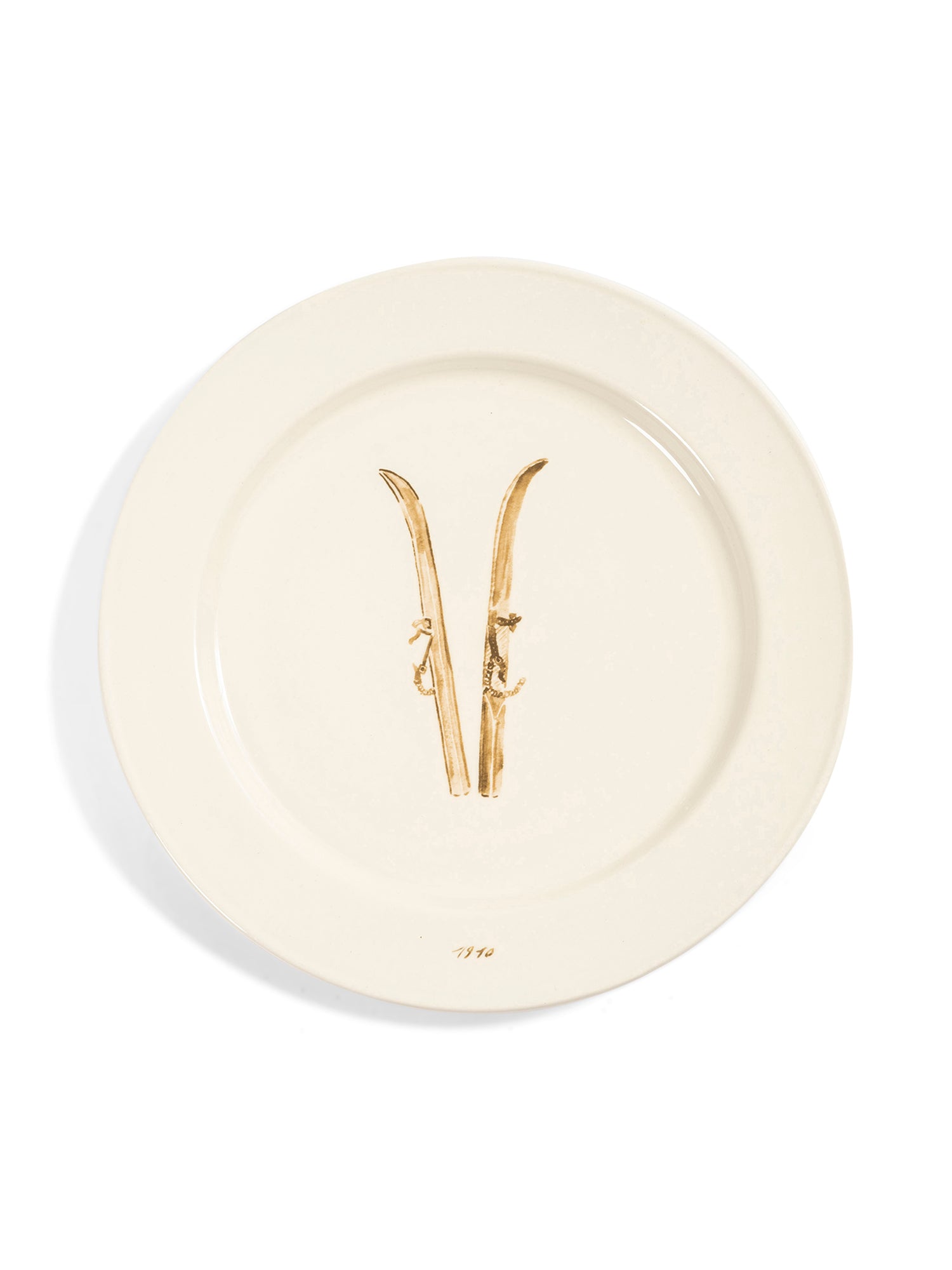 Skis Dinner Plate