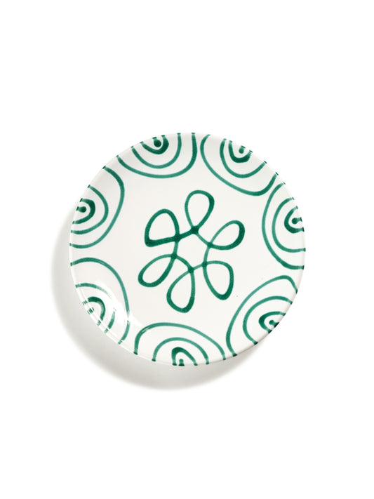 Green Swirl Salad Plate