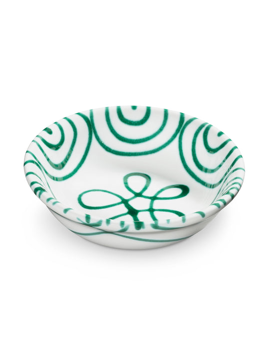 Green Swirl Cereal Bowl