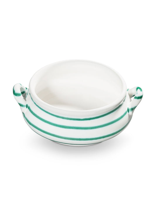 Green Swirl Soup Bowl
