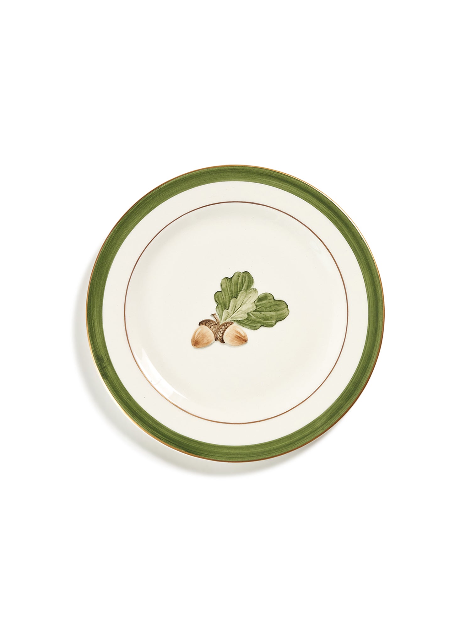 Porcelain Acorn Salad Plate