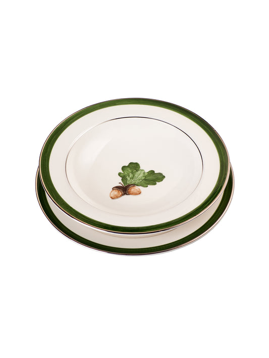Porcelain Acorn Soup Bowl