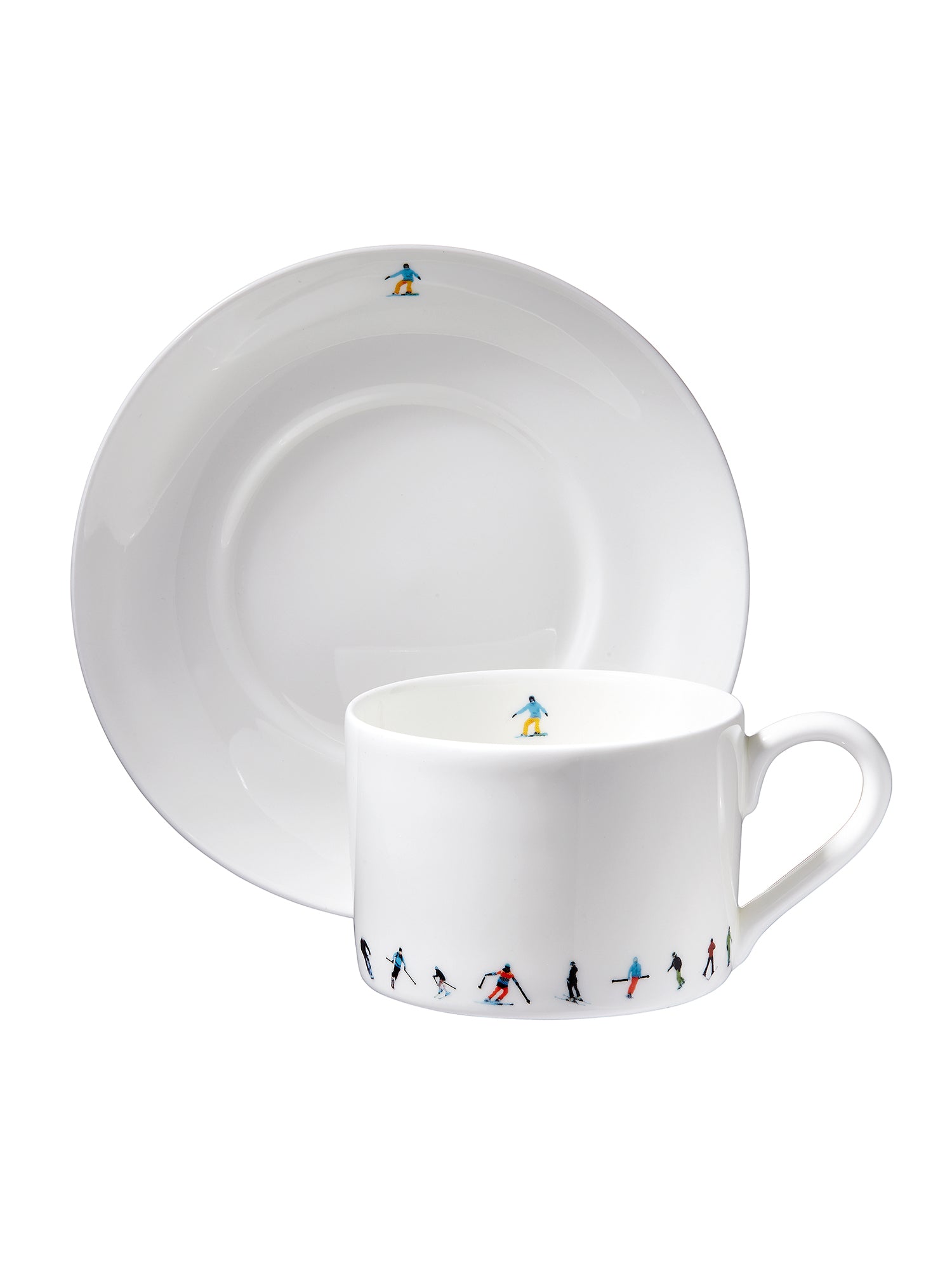 Ski Chain Tea Cup & Saucer