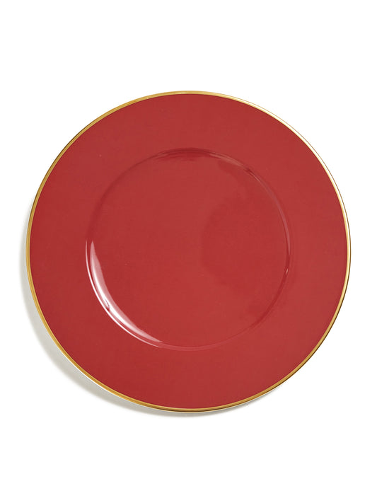 Crimson Charger Plate