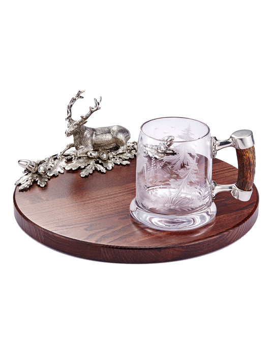 Handmade Stag Wood Tray