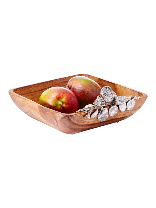 Wood Square Bowl Small